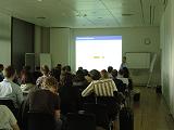 Michael O'Boyle presenting at HiPEAC workshop