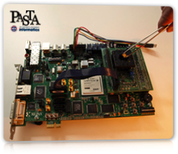 Populated PCB mounted on FPGA